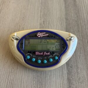 Black Jack Mini Casino Game Handheld Electronic Tiger Games Hasbro Vegas  Tested
